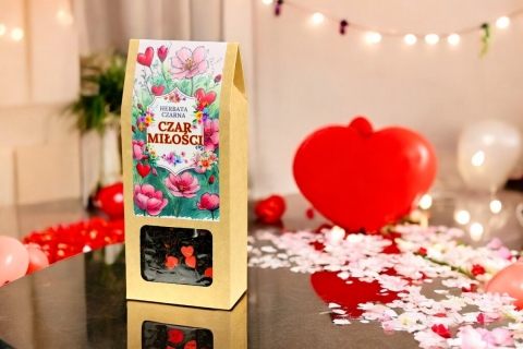 Herbata Czarna Na Walentynki I LOVE YOU (KT) (50g) Idealna Na Prezent !!